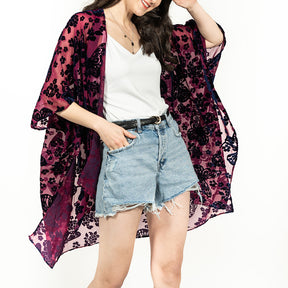 USHOWHEY summer kimono long cardigan shawl womens bathing suit cover up