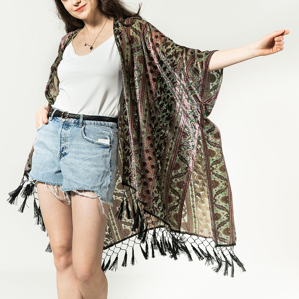 USHOWHEY boho womens clothing kimono cardigan beachwear cover ups